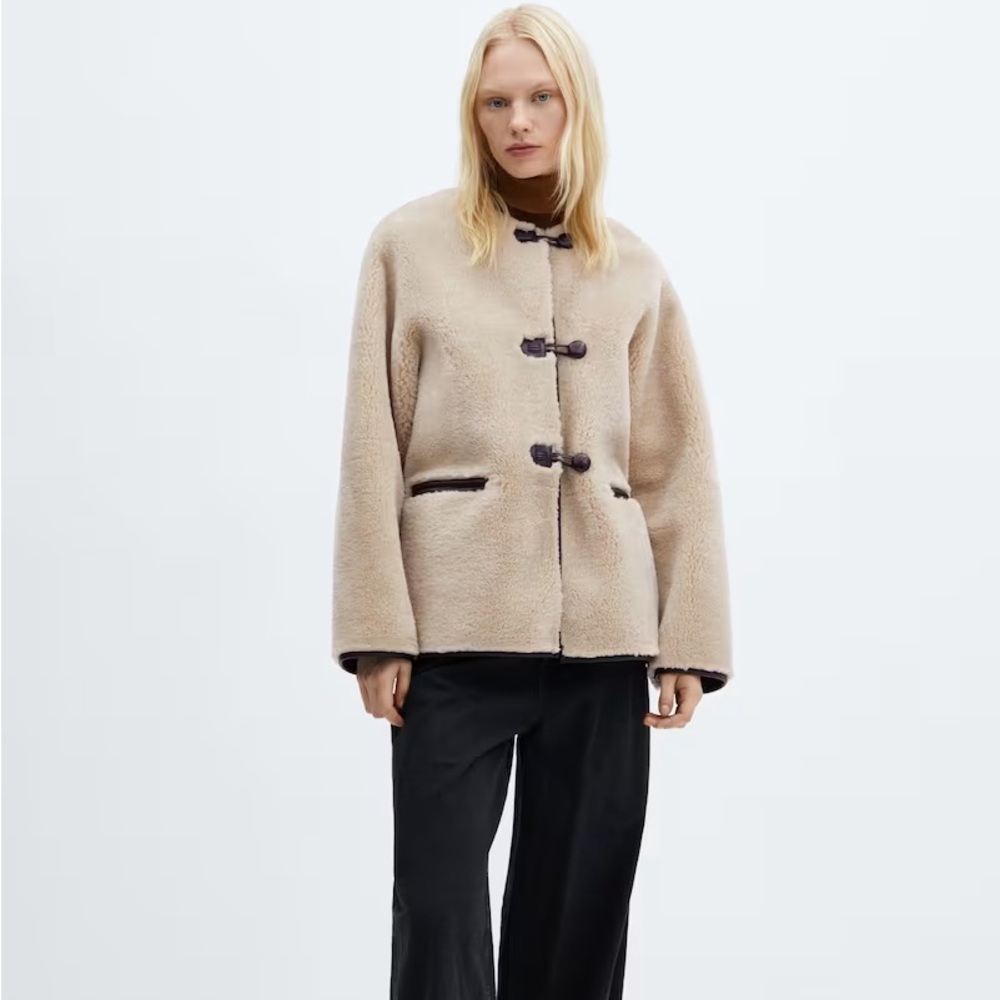 Mango shearling jacket